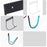Water Hose Hanger Garden Wall Mounted Hose Holder Hook Water Pipe Storage Rack - Black - 2