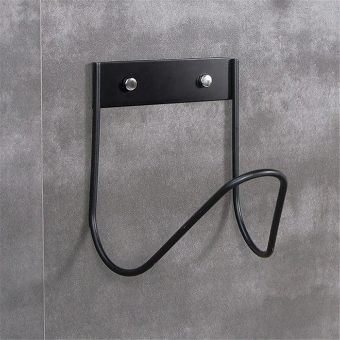 Water Hose Hanger Garden Wall Mounted Hose Holder Hook Water Pipe Storage Rack - Black - 5
