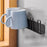 4-Hook Carbon Steel Organizer Rack Drill Free Wall Mounted Cup Holder - Black - 7