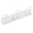 Drill Free 3-Hook Carbon Steel Wall Mounted Cup Holder Organizer Rack - White - 1
