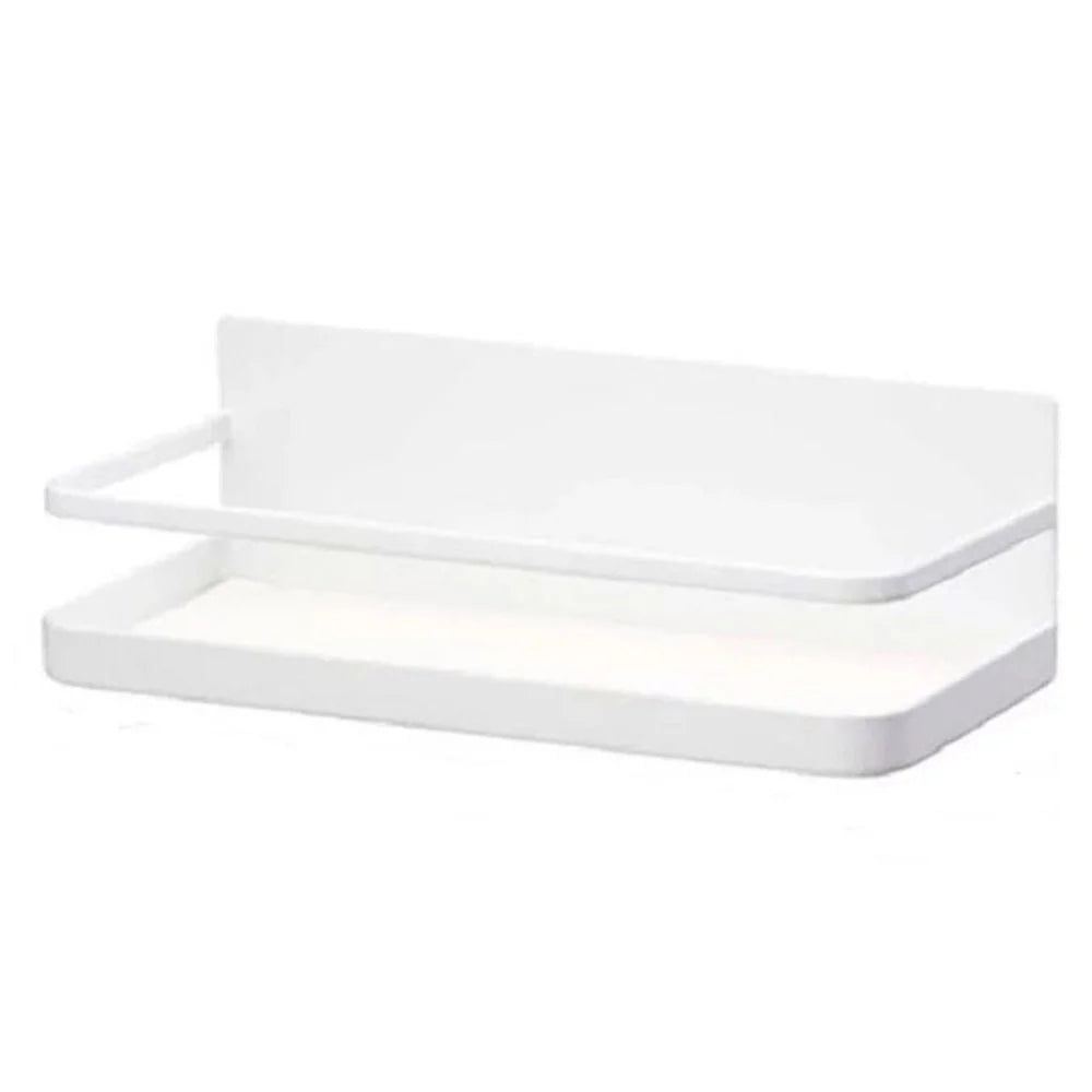 Carbon Steel Magnetic Storage Shelf Kitchen Refrigerator Storage Rack - White - 1