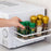 Carbon Steel Magnetic Storage Shelf Kitchen Refrigerator Storage Rack - White - 3