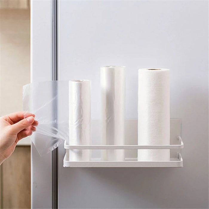 Carbon Steel Magnetic Storage Shelf Kitchen Refrigerator Storage Rack - White - 5
