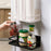 Carbon Steel Magnetic Storage Shelf Kitchen Refrigerator Storage Rack - White - 6