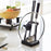 Pot Lid Stand Holder Carbon Steel Kitchen Pan Cover Soup Ladle Storage Rack - Style A / Black - 2