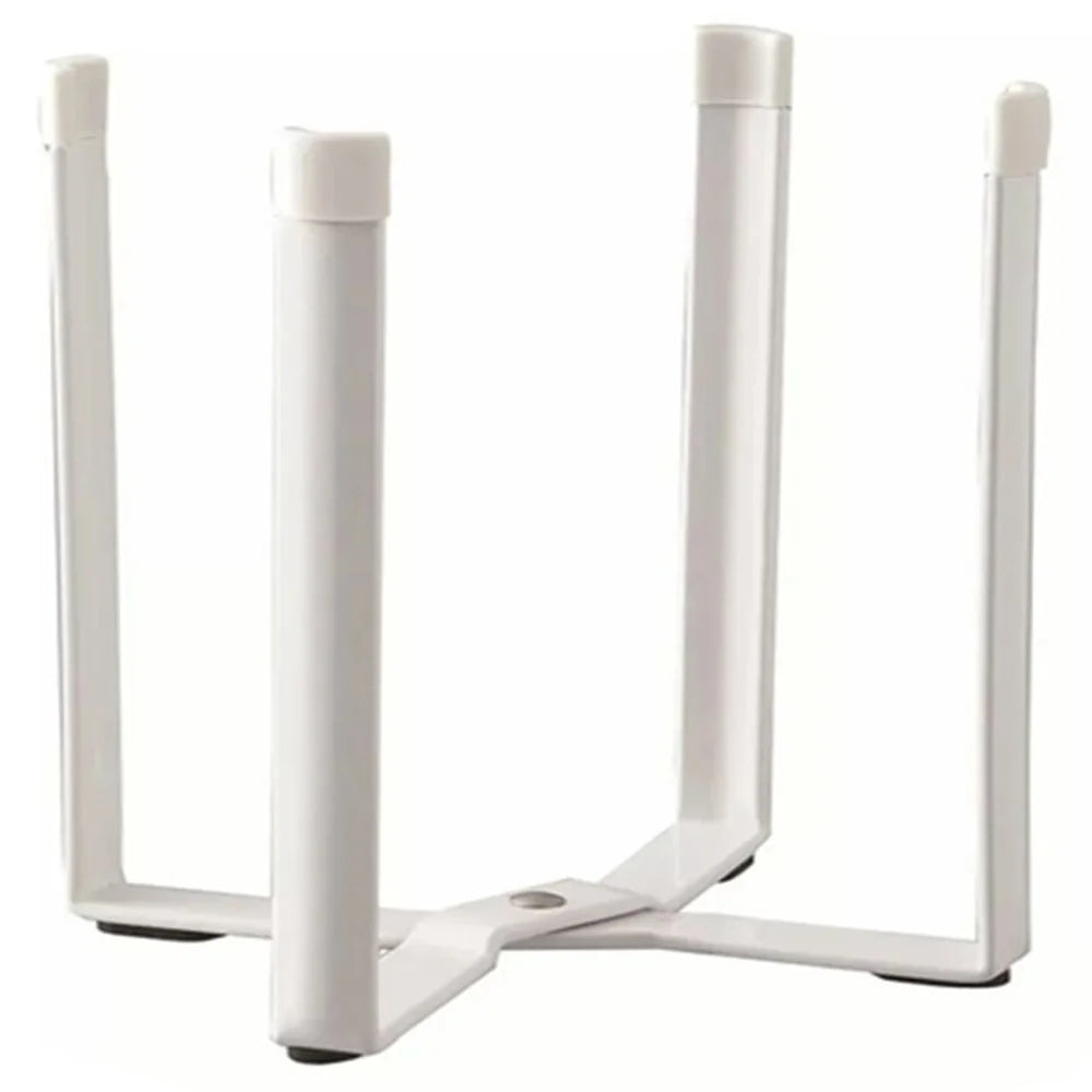 Nordic Foldable 4-Arm Garbage Bag Holder Iron Rack for Bedroom Kitchen, Size L - White - 1