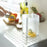 Nordic Foldable 4-Arm Garbage Bag Holder Iron Rack for Bedroom Kitchen, Size L - White - 3