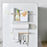 Iron+Wood Magnetic Refrigerator Storage Shelf Kitchen Tools Hanging Storage Rack - White - 3