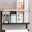 Iron+Wood Magnetic Refrigerator Storage Shelf Kitchen Tools Hanging Storage Rack - White - 4