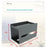 Multifunction Punch-free Magnetic Home Tissue Box Carbon Steel Tissue Storage Box - Grey - 7