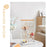 Iron+Wood Jewelry Organizer Stand Necklace Storage Rack Display Tower - Style B - 3