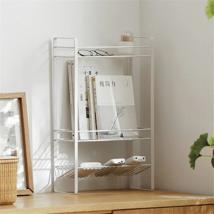 3 Tier Storage Trolley Metal Storage Shelving Units Multipurpose for Bathroom Kitchen - 2