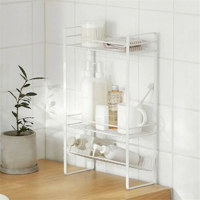 3 Tier Storage Trolley Metal Storage Shelving Units Multipurpose for Bathroom Kitchen - 5