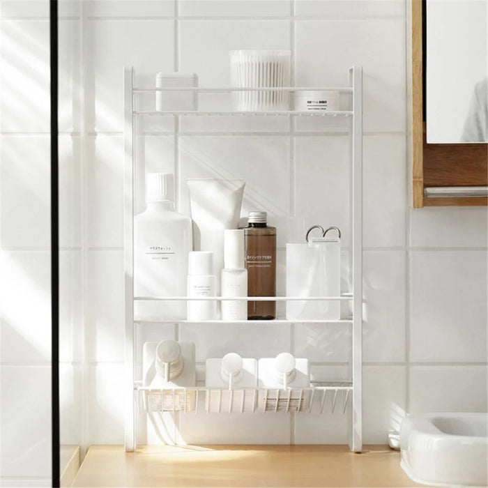 3 Tier Storage Trolley Metal Storage Shelving Units Multipurpose for Bathroom Kitchen - 7