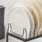 Dish Drying Rack Dish Drainer Bowl Holder with Drainboard Chopstick Rack - Black - 5