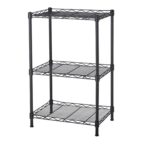 3 Tier Shelving Unit Kitchen Garage Storage Rack Metal Standing Shelf Organiser - 1