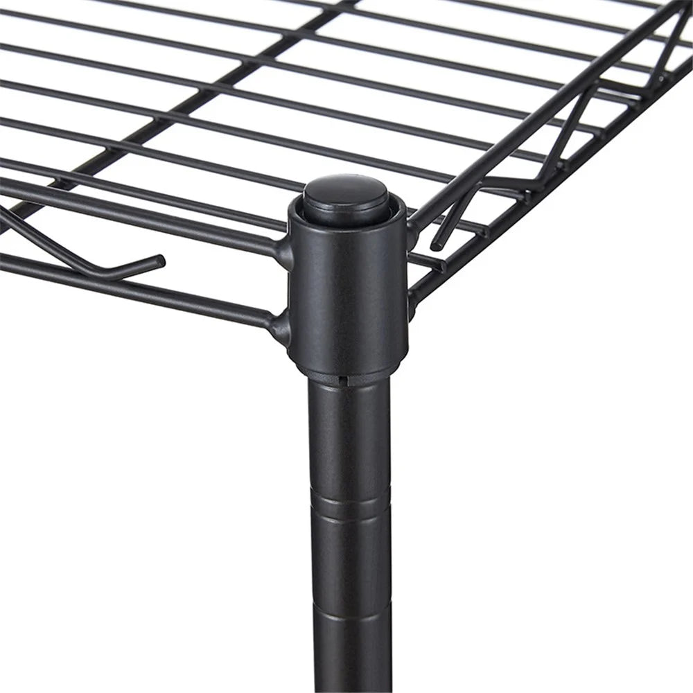 3 Tier Shelving Unit Kitchen Garage Storage Rack Metal Standing Shelf Organiser - 5