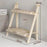 Multi-function Double Layer Flower Pot Storage Rack Foldable Wooden Shelf - 6