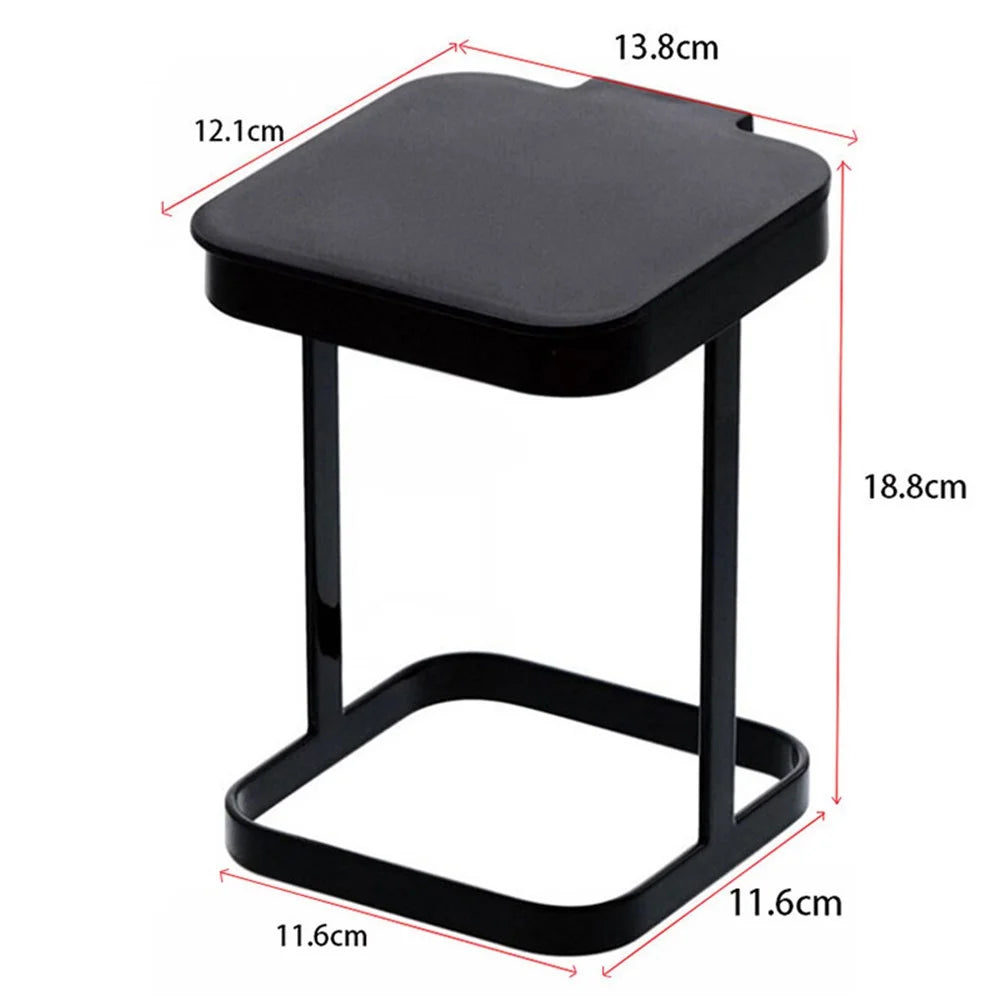 Flip Lid ABS+Metal Trash Bag Holder Kitchen Living Room Rubbish Bag Storage Rack - 6