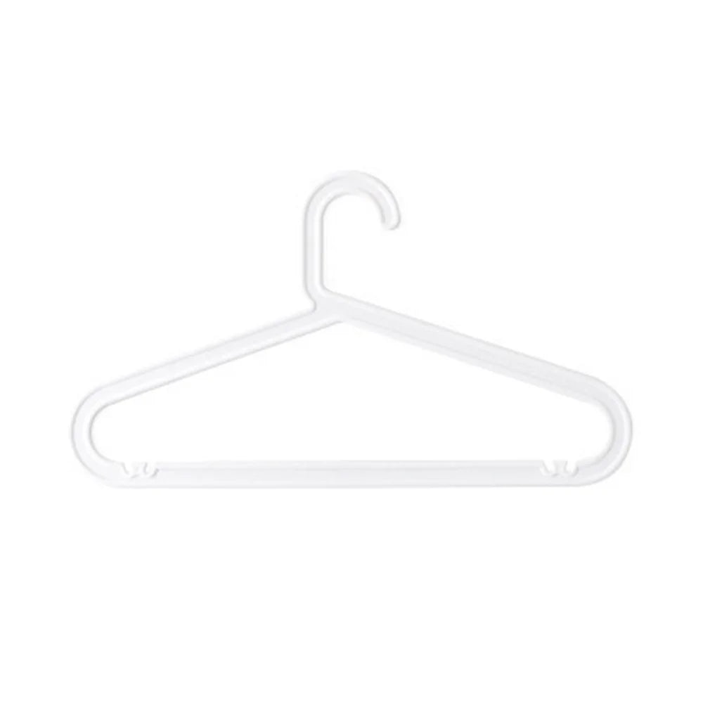 Multi-Purpose Non-Slip Plastic Clothes Hanger for Wardrobe Organization - White - 1