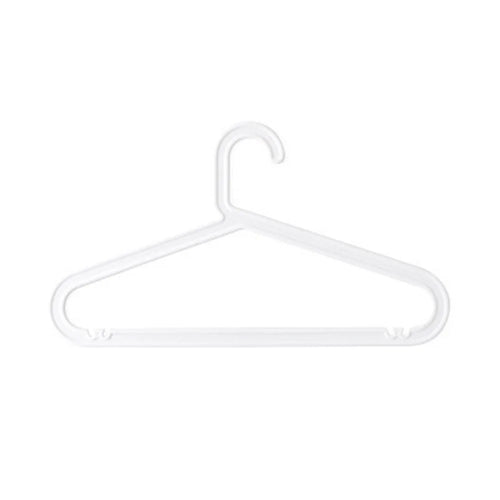 Multi-Purpose Non-Slip Plastic Clothes Hanger for Wardrobe Organization - White - 1