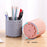 Multipurpose 360 Degree Rotating Pen Holder Desk Cosmetic Organizer Box - Pink - 6
