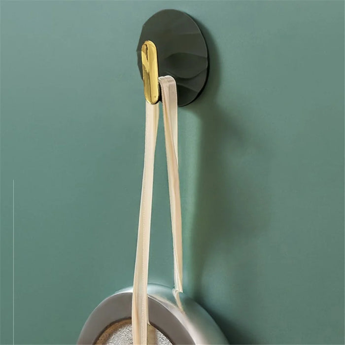 Self-Adhesive Hanger Wall-Mounted ABS Hook Modern Style Home Decoration - Green - 5