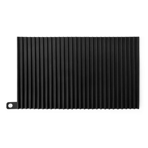 Rectangle Dish Drying Mat Countertop Pad Heat-resistant Placemat Sink Drain Mat - Black - 1