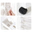 6-Tier Hollow Storage Trolley Tissue Box Design Plastic Book Shelf with Wheels - 4