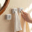 Self Adhesive Towel Plug Wall Mounted Bathroom Towel Storage Dish Cloth Organizer - Grey+White - 2