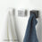 Self Adhesive Towel Plug Wall Mounted Bathroom Towel Storage Dish Cloth Organizer - Grey+White - 4