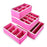 4Pcs / Set Non-Woven Fabric Cabinet Divided Storage Box for Underwear Socks - Rose - 1