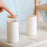 Hand Press Toothpick Dispenser Box PP+Beechwood Cotton Swabs Holder Can - 3