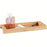 JJTZ Natural Bamboo Rectangular Tray Versatile Toilet Sink Tank Tray for Bathroom Counter Top - 2