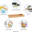 JJTZ Natural Bamboo Rectangular Tray Versatile Toilet Sink Tank Tray for Bathroom Counter Top - 6