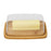 JJTZ Large Size Bamboo Rectangular Dessert Display Tray Wedding Stuff Cake Stand with Lid, Size L - 2