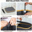 Bamboo + Oxford Cloth Collapsible Clothing Storage Laundry Basket with Lid - Black - 3