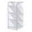 Four Grid Tilt Insert Pen Holder Makeup Brush Desktop Storage Case, Size S - White - 1