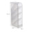 Four Grid Tilt Insert Pen Holder Makeup Brush Desktop Storage Case, Size S - White - 5