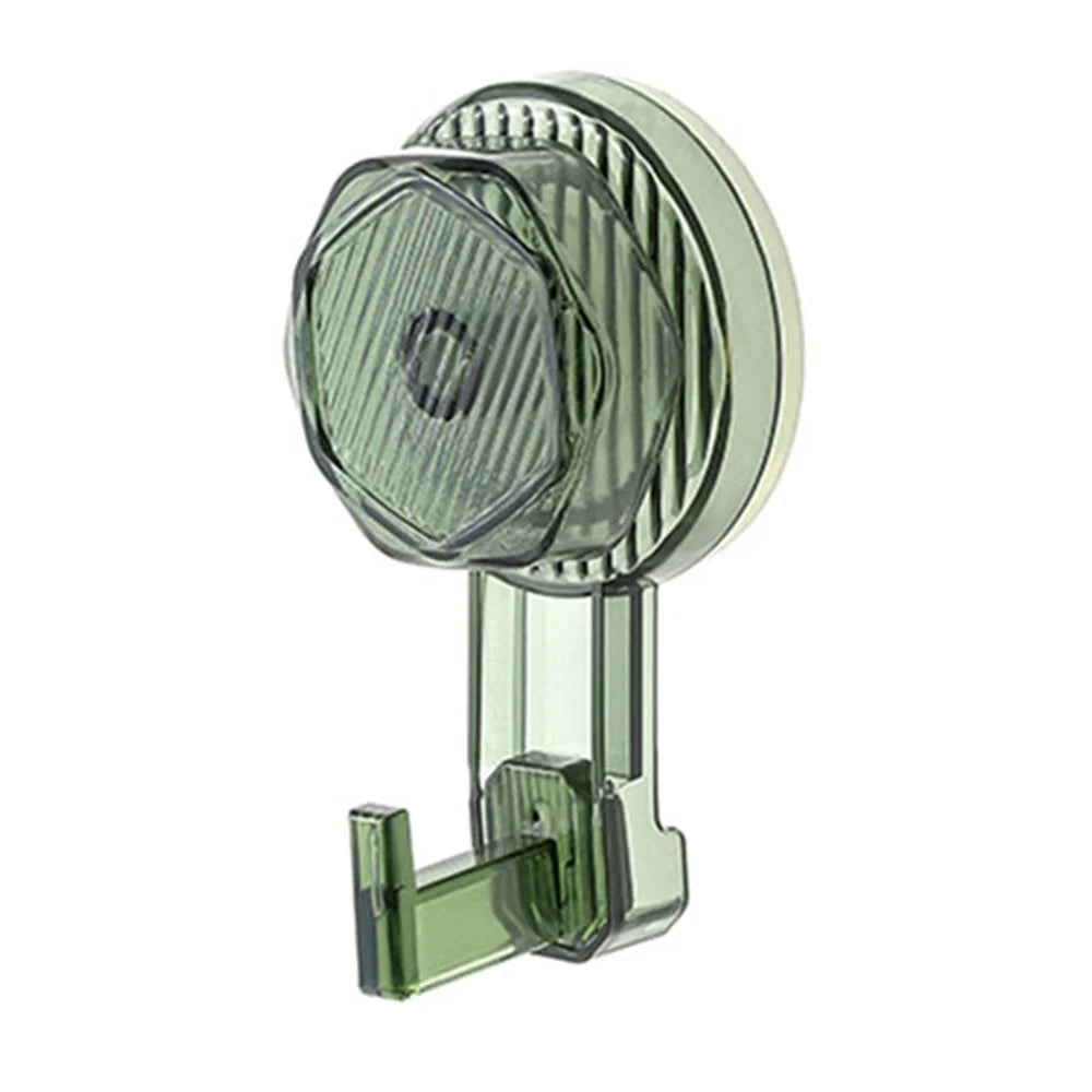 Rotating Suction Cup Hanging Hook Strong Load Bearing Wall Mounted Hanger - Green - 1