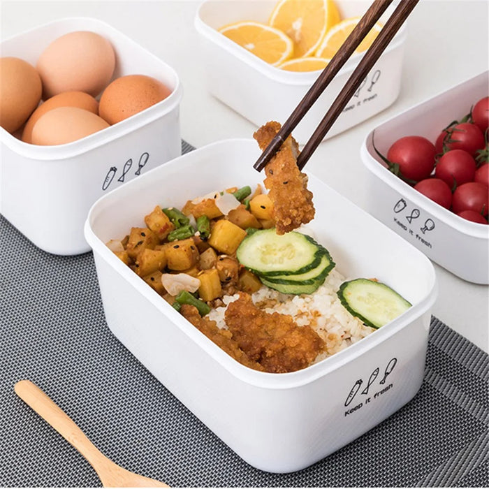 1400ML Food Storage Container PP+PE Refrigerator Organizer Bin (BPA-Free, No FDA) - 2