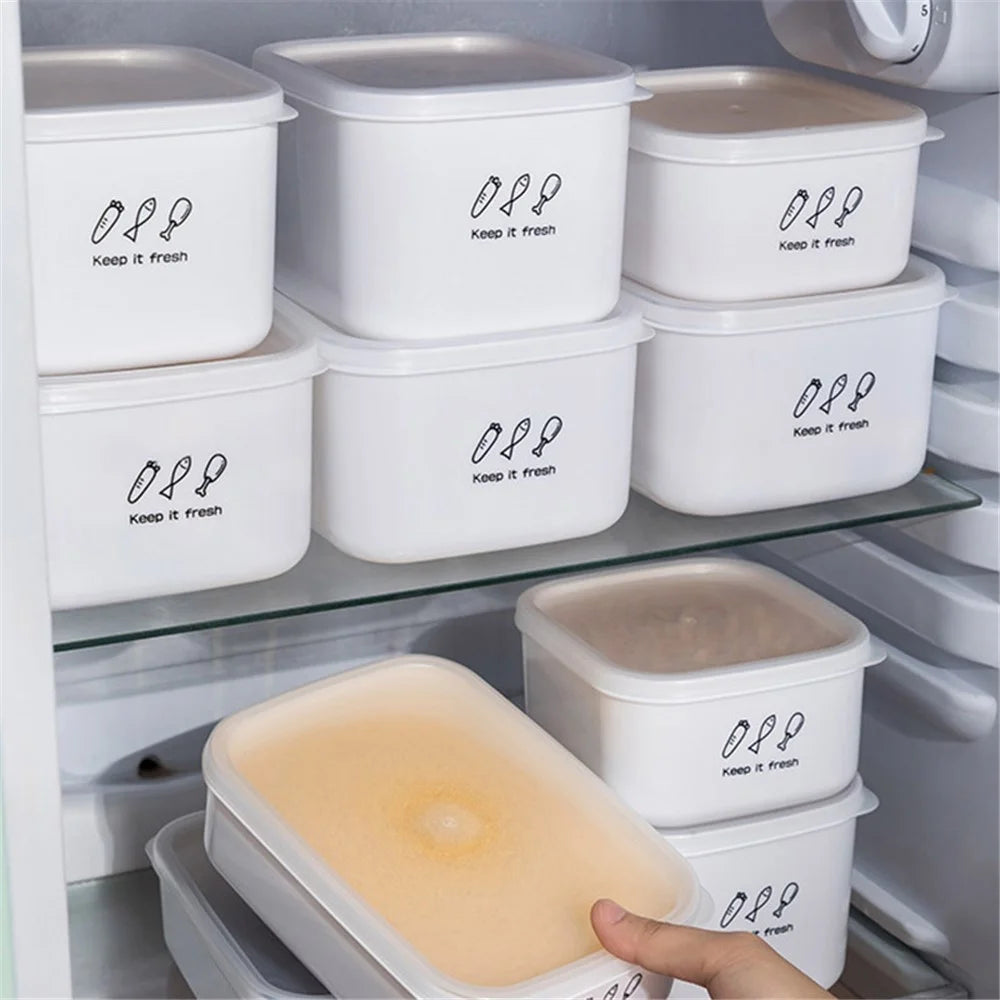 900ML PP+PE Lunch Box Food Storage Container for Fruits Vegetables Beans (BPA-Free, No FDA) - 7