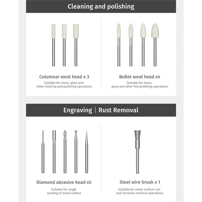 XIAOMI YOUPIN DUKA EP1 Electric Cordless Engraving Pen Rechargeable Rotary Tool for Metal Wood Glass (Chinese Version) - 3