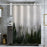 LB-344 100x180cm Mist Pine Forest Design Polyester Bath Curtain Waterproof Shower Curtains - 4