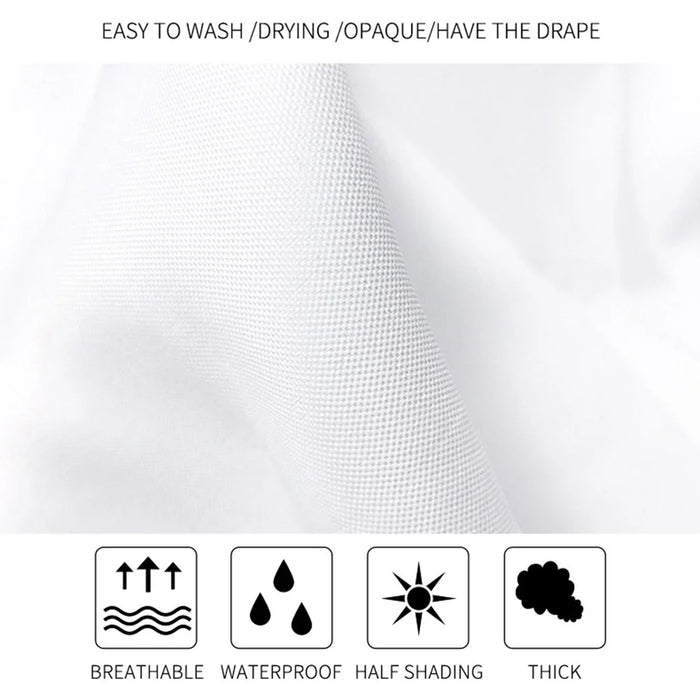 LB-344 100x180cm Mist Pine Forest Design Polyester Bath Curtain Waterproof Shower Curtains - 6