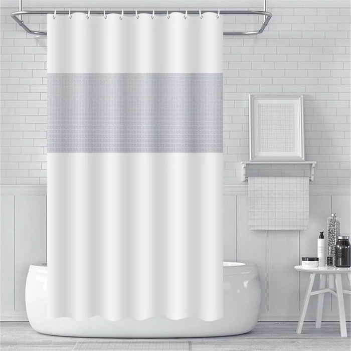 CS-058 Thickened PEVA 180x180CM Shower Curtain Shower Liner Waterproof Drape - White - 1