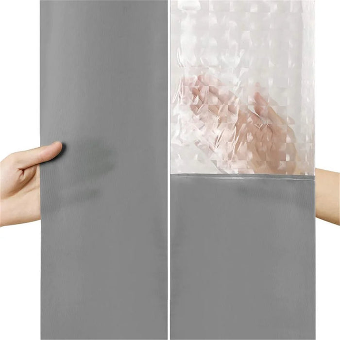 CS-058 Thickened PEVA 180x180CM Shower Curtain Shower Liner Waterproof Drape - White - 4