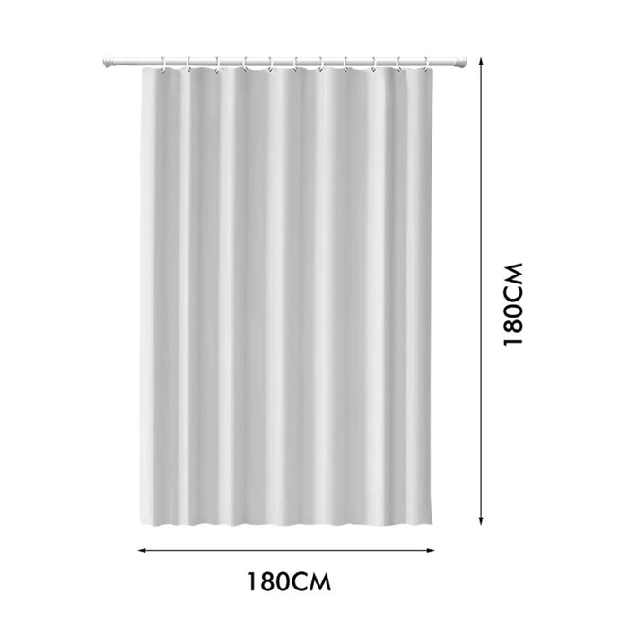 CS-058 Thickened PEVA 180x180CM Shower Curtain Shower Liner Waterproof Drape - White - 7