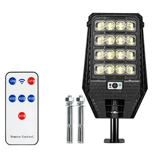W7208-4 Bright Garden Lamp Human Motion Sensor Solar Waterproof Home Yard Light (4 Rows) - 1