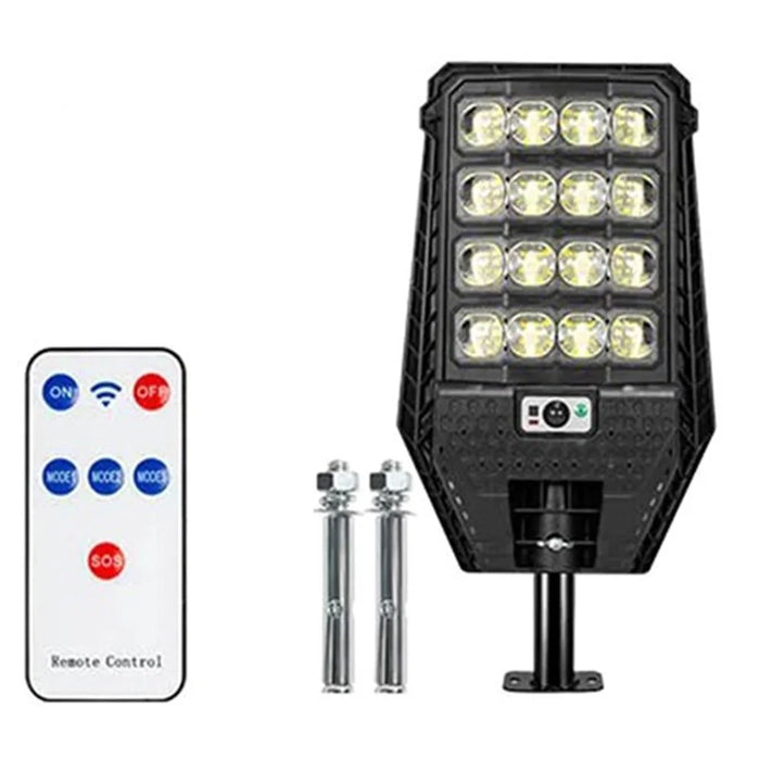 W7208-4 Bright Garden Lamp Human Motion Sensor Solar Waterproof Home Yard Light (4 Rows) - 1